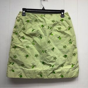 Lilly Pulitzer Y2K Embroidered A-Line Skirt Size 6